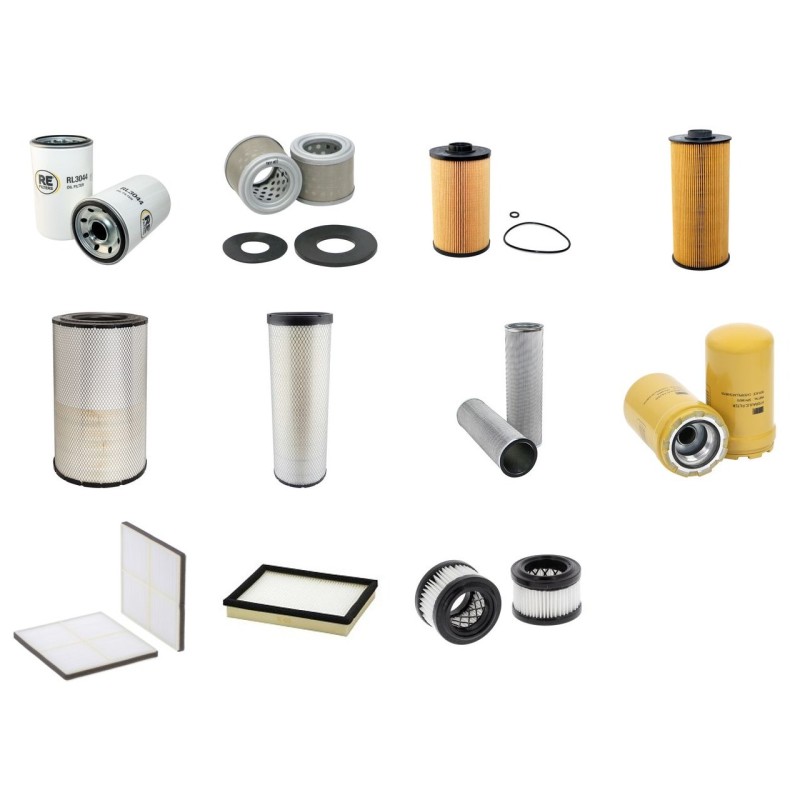 Filter kit for Case CX 500 D with Isuzu AQ-6UZ1X Engine  YR 2015- TIER 4I