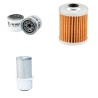IHI 15 J Filter Service Kit w/Isuzu 3La1Pa Eng. SN Fuel Filter 44mm - Single Air