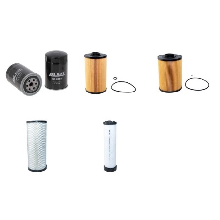 Filter kit for Case CX 75 C SR Air Oil Fuel Filters with Isuzu AP-4LE2X Engine  YR 2015