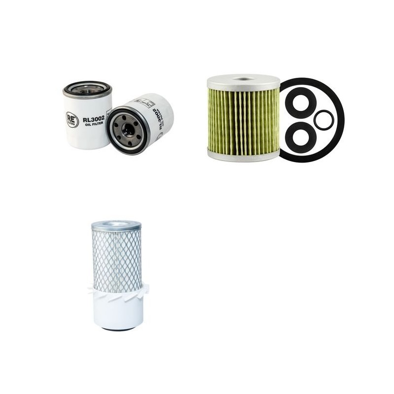 IHI IS 27 F Filter Service Kit Air Oil Fuel Filters w/ISUZU 3KC1PA14 Eng.