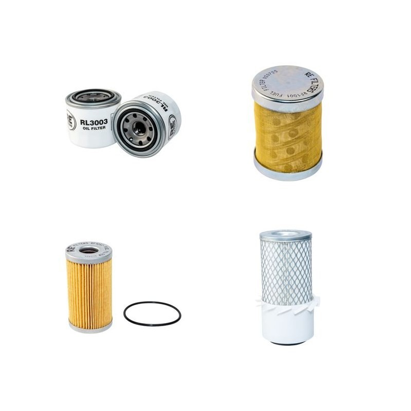IHI 35 N Filter Service Kit Air Oil Fuel Filters w/ISUZU Eng. SN  Single Air