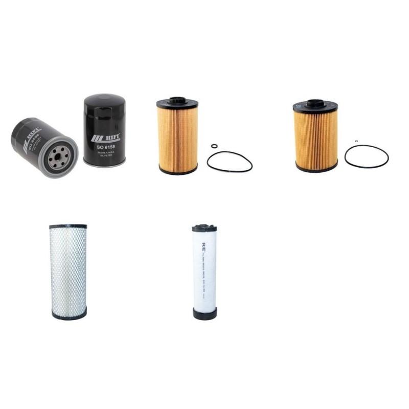 Filter kit for Case CX 80 C Air Oil Fuel Filters with Isuzu Engine  YR 2015