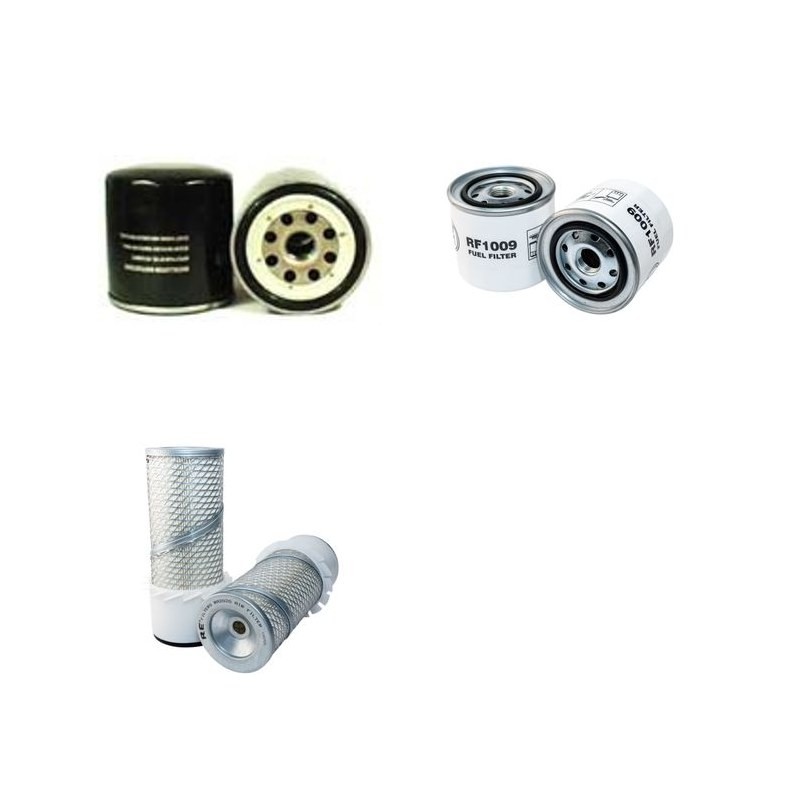IHI 50 G Filter Service Kit Air Oil Fuel Filters w/ISUZU 4JCPA01 Eng.