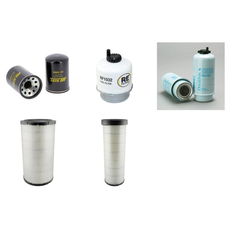 INGERSOLL RAND G160 Filter Service Kit w/ JOHN DEERE 6068HF279A Eng. Year 2008-