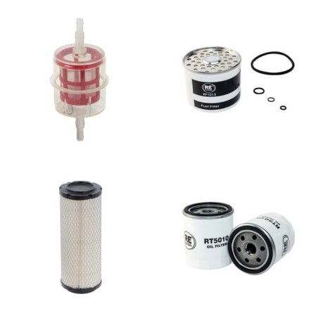 INTRAC L 340 Filter Service Kit Air Oil Fuel Filters w/Perkins BH3XL2 Eng.