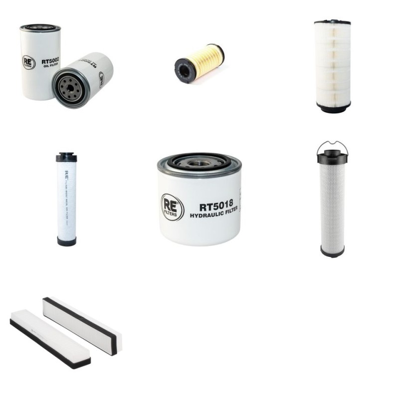 Filter Kit for JCB 3CX4RM with Perkins Turbo Engine Year 2005-