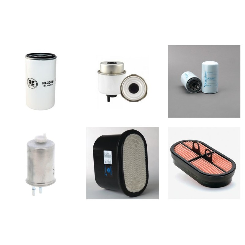Filter Kit for JCB 3CX4 Air Oil Fuel Filters with JCB 444 Engine Year 2005-