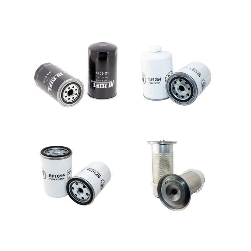 Filter kit for Case Poclain W 1102 D with Cummins Engine