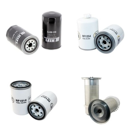 Filter kit for Case Poclain W 1102 D with Cummins Engine