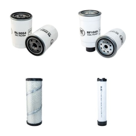 JCB 403 Filter Service Kit Air Oil Fuel Filters w/KOHLER Eng.   YR  2008-