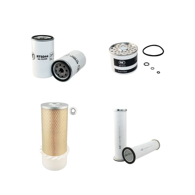 JCB 406 Filter Service Kit Air Oil Fuel Filters w/Perkins 3.152 Eng. SN  630001-632363