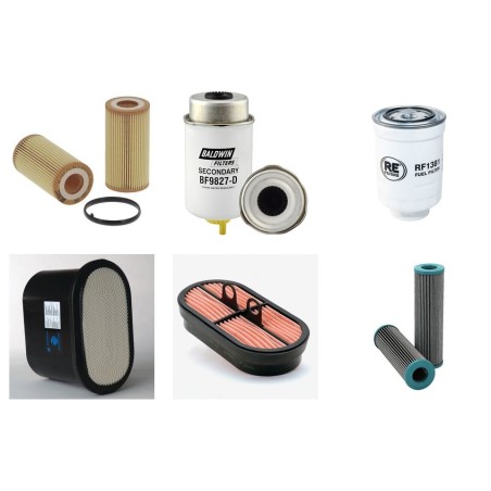 JCB 406 Filter Service Kit w/JCB MADE BY KOHLER Eng.   YR  2014-