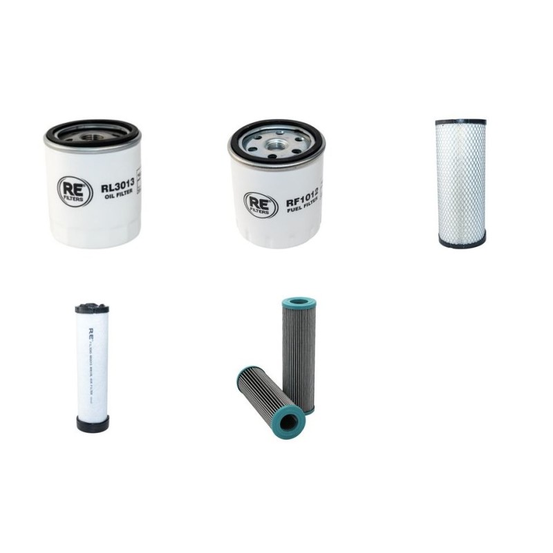 JCB 406 ZX Filter Service Kit w/Deutz F 4L2011 Eng. 2005-2013