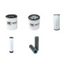 JCB 406 ZX Filter Service Kit w/Deutz F 4L2011 Eng. 2005-2013