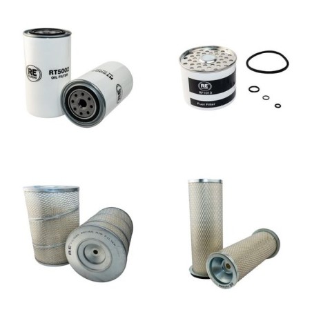 Filter Kit for JCB 418 Air Oil Fuel Filters with Perkins T6.354 Engine