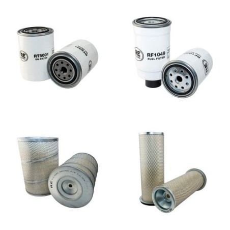 JCB 426 Filter Service Kit Air Oil Fuel Filters w/Perkins 1006.6 Eng.