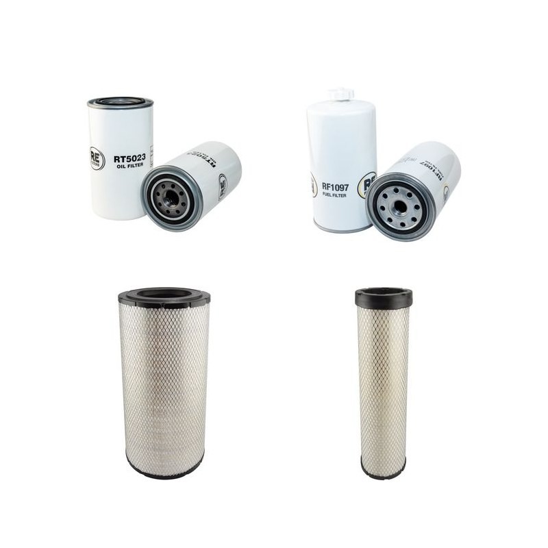 Filter Kit for JCB 436HT/ZX Air Oil Fuel Filters with Cummins BTAA 5.9C Engine Year 2004-2008