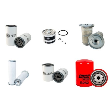 Filter Kit for JCB 525-58 Turbo with Perkins T1004.4 Engine