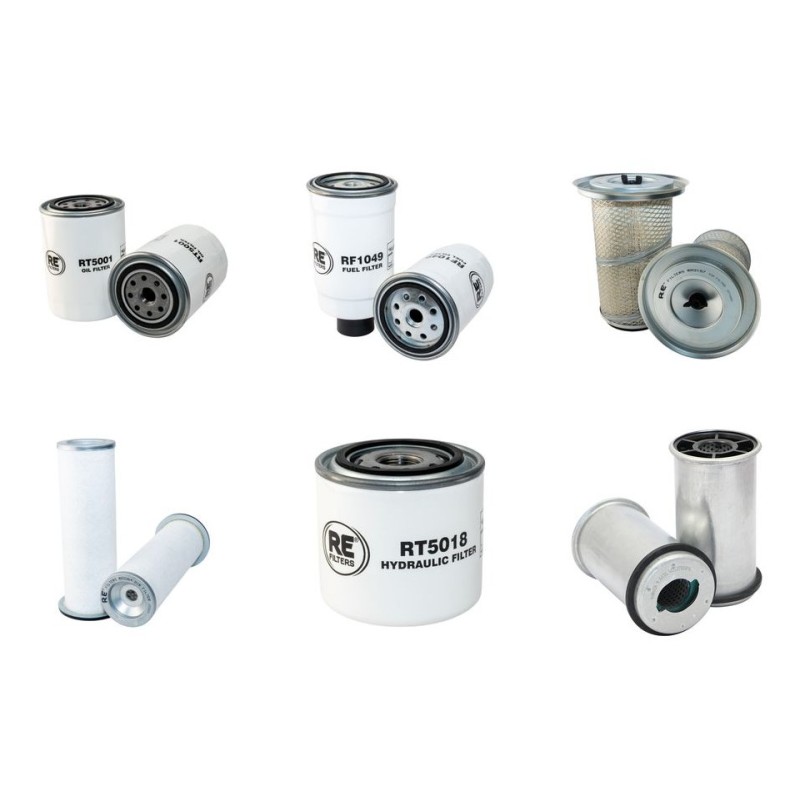 Filter Kit for JCB 537-130 with Perkins 1004.4T Engine Year 1.98-