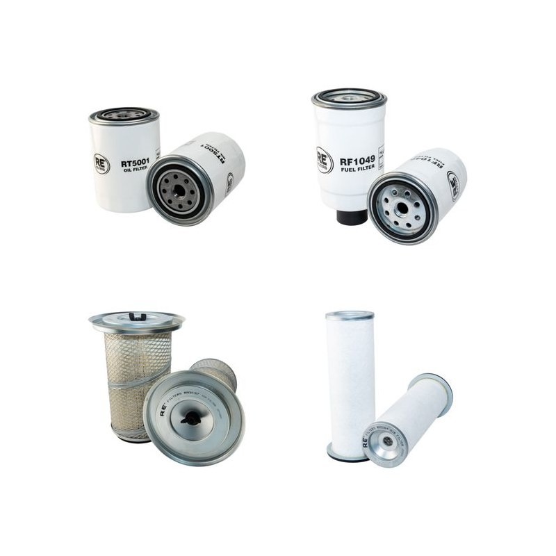 Filter Kit for JCB 537-130 Air Oil Fuel Filters with Perkins 1004.4T Engine Year 1.98-