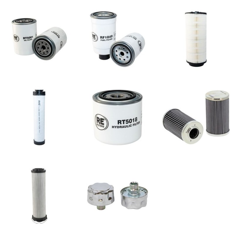 Filter Kit for JCB 537-135 with Perkins 1004.4T Engine Year 2000-