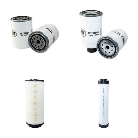 Filter Kit for JCB 537-135 Air Oil Fuel Filters with Perkins 1004.4T Engine Year 2000-