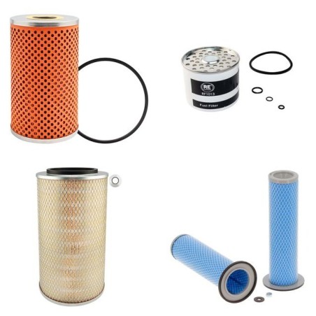 Filter Kit for JCB 805 Air Oil Fuel Filters with Perkins 4.248 Engine Serial No Oil Filter Element