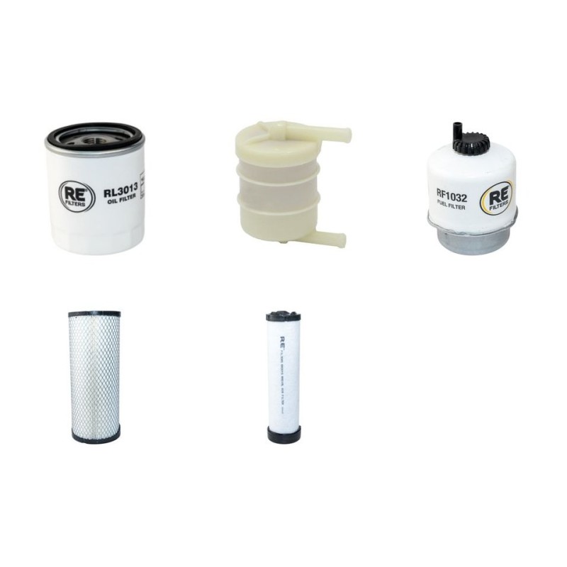 JCB 8040 Filter Service Kit w/Perkins 404.22D Eng. Air, Oil, Fuel Filters