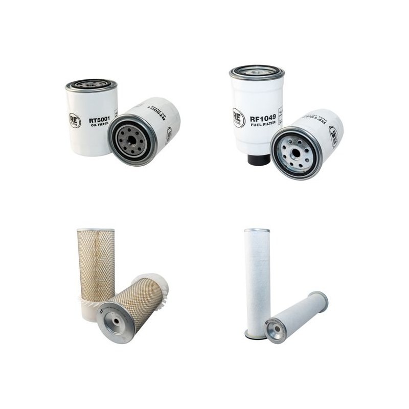 CASE WX 120 Filter Service Kit Air Oil Fuel Filters w/Perkins  Eng.   YR  2002-