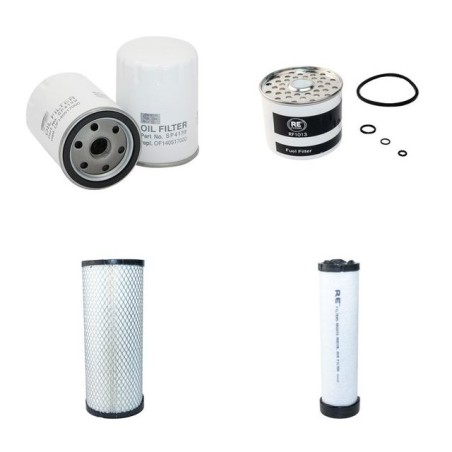 Filter Kit for JCB 8052 with Perkins Engine Air, Oil, Fuel Filters