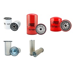 Filter Kit for JCB JS130 Air Oil Fuel Filters with Isuzu 4BG1T-S1 Engine Serial No PA2788 Year -2008