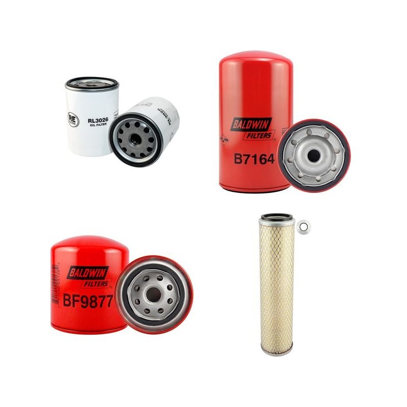 Filter Kit for JCB JS130 Air Oil Fuel Filters with Isuzu 4BG1T-S1 Engine Serial No PA2305 Year -2008