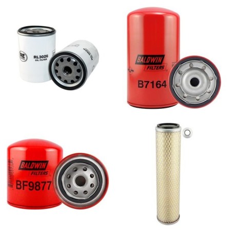 Filter Kit for JCB JS130 Air Oil Fuel Filters with Isuzu 4BG1T-S1 Engine Serial No PA2305 Year -2008