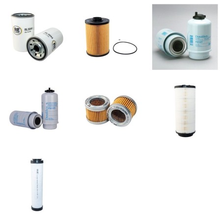 Filter Kit for JCB JS145W Air Oil Fuel Filters with Isuzu 4JJIX Engine Year 2008-
