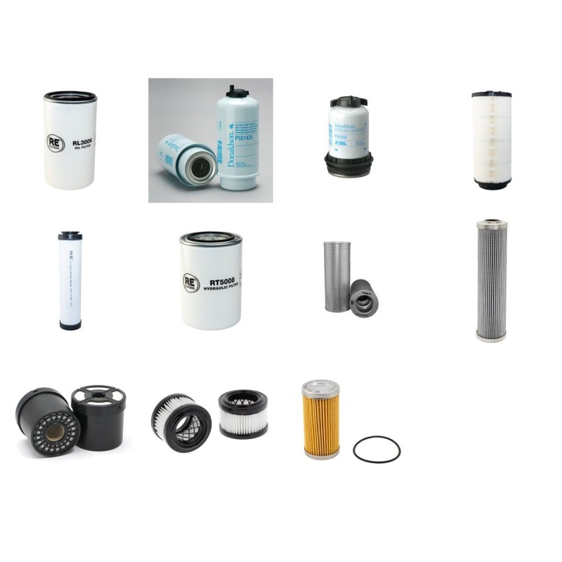 JCB JS 145 W Filter Service Kit w/JCB 444T Eng.   YR  2014-