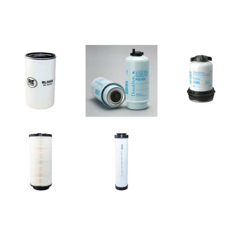 Filter Kit for JCB JS145 / JS145W with JCB 444T Engine 2014 Air Oil Fuel