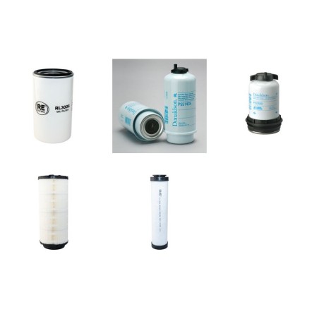 Filter Kit for JCB JS145 / JS145W with JCB 444T Engine 2014 Air Oil Fuel