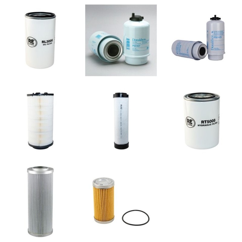 Filter Kit for JCB JS210 with Isuzu Bb-6Bgit Tier Ii Engine 2003-