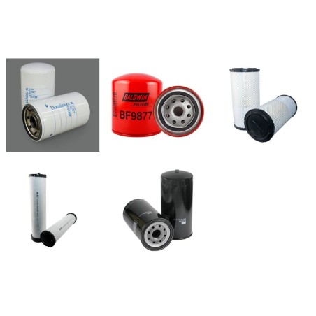 Filter Kit for JCB JS240 with Isuzu 6BD1TLE Engine Year 1990-1996