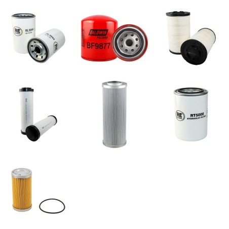 JCB JS 240 Filter Service Kit w/Isuzu Eng. 2004-