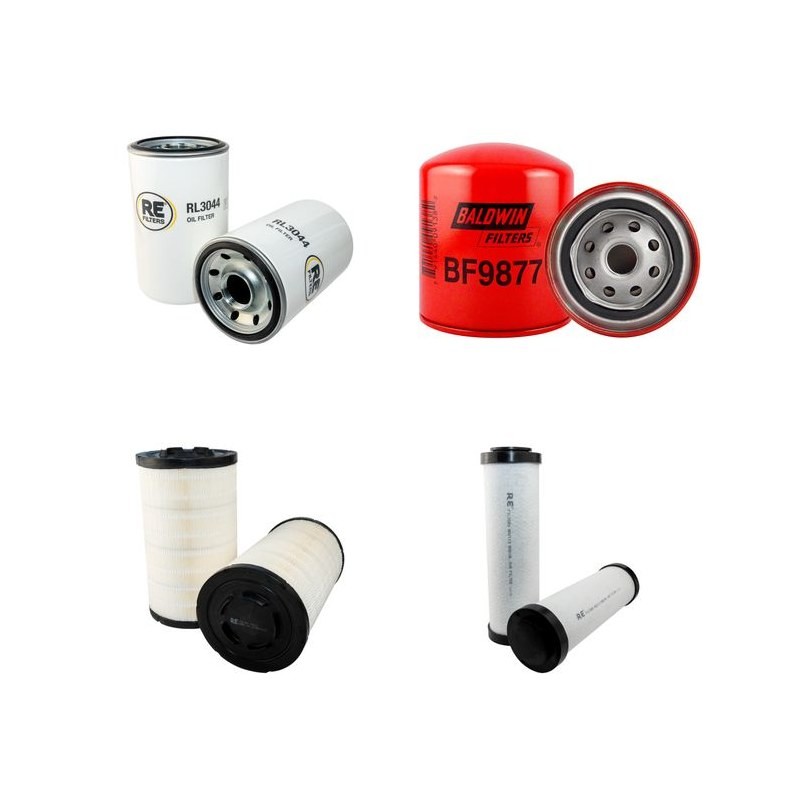JCB JS 240 Filter Service Kit Air Oil Fuel Filters w/ISUZU Eng.   YR  2004-