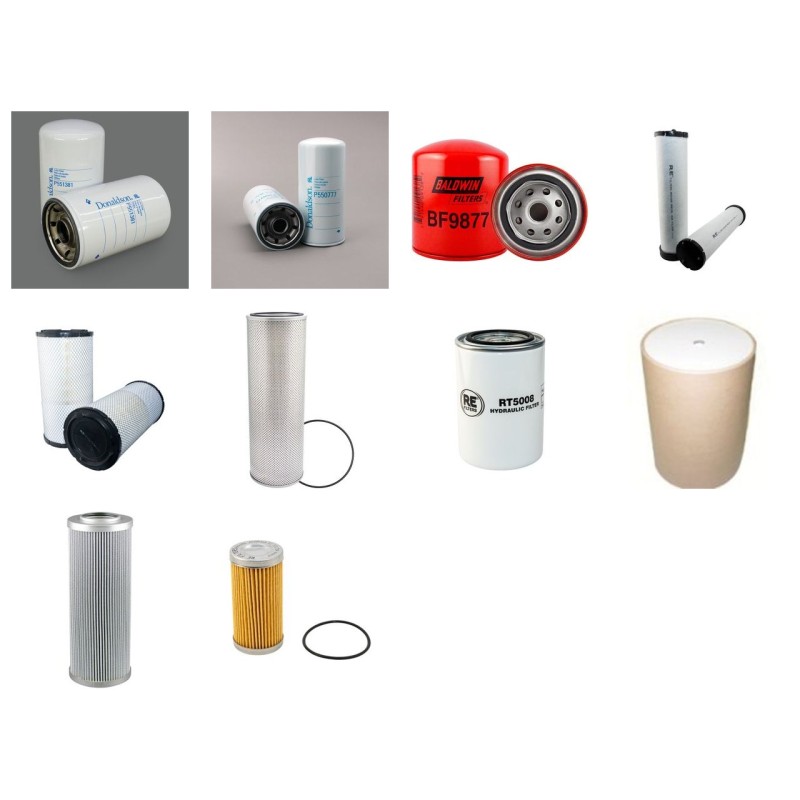 Filter Kit for JCB JS260LC with Isuzu Gbdit Engine