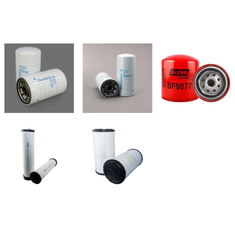 Filter Kit for JCB JS260LC Air Oil Fuel Filters with Isuzu GBDIT Engine