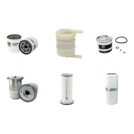 Filter Kit for JCB Robot 165 with Perkins 104-22 Engine Serial No 0677162- Year Fins