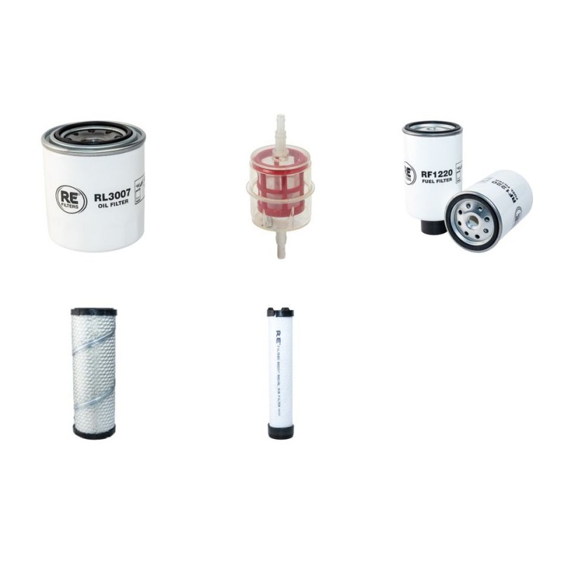 JCB VMT 160-1 Filter Service Kit Air Oil Fuel Filters w/Kubota D 1005 Eng.   YR  2014-