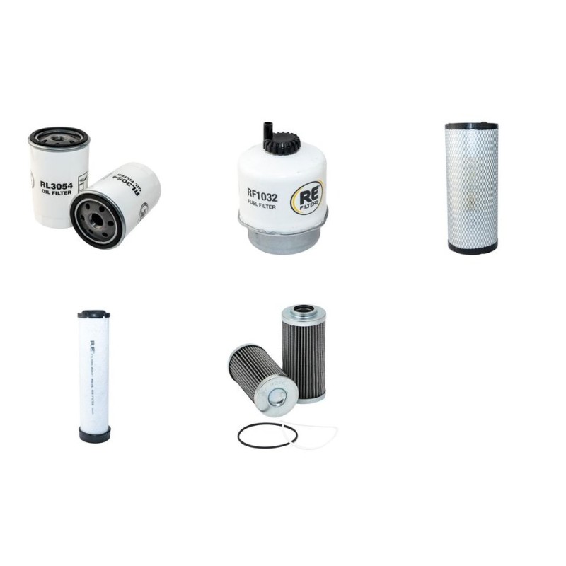 Filter Kit for JCB VMT380 with Kohler Kdw 2204/G Engine 2014-
