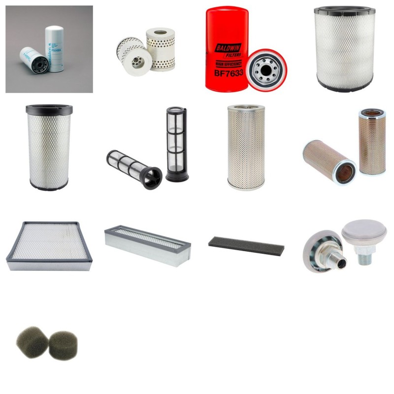 Filter kit suitable for CAT 12H with CAT 3306 Engine Serial No 2GS1- YR 2002-