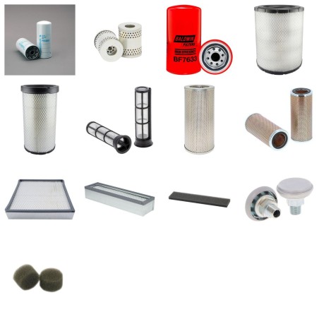 Filter kit suitable for CAT 12H with CAT 3306 Engine Serial No 2GS1- YR 2002-