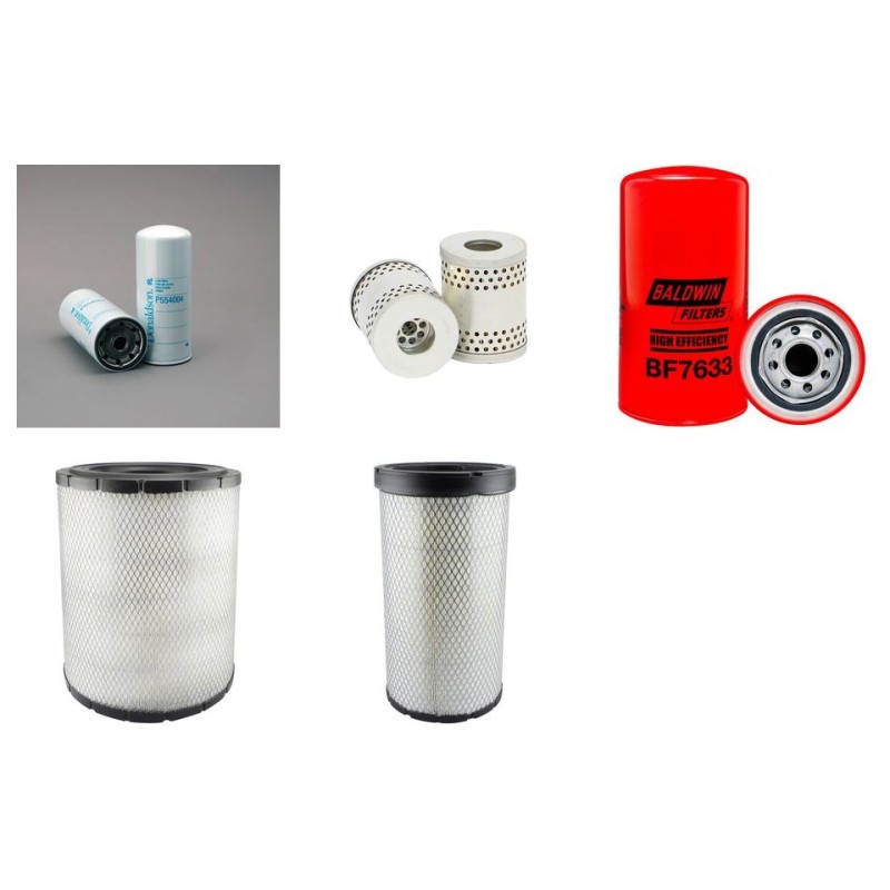 Filter kit suitable for CAT 12H with CAT 3306 Engine Serial No 2GS1- YR 2002-