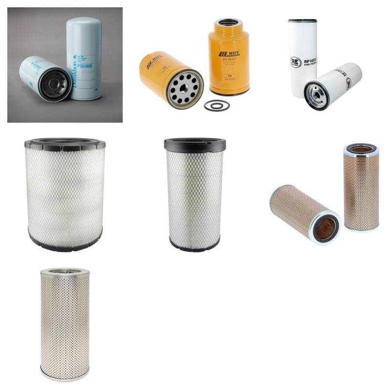 Filter kit suitable for CAT 120H with CAT Engine Serial No CAF008-